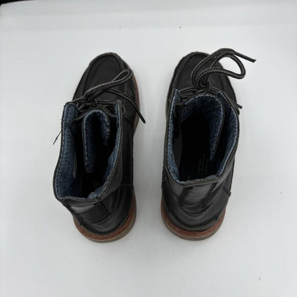 Toms Boots Womens Size‎ 7 Searcher Black Combat Lace Up C2 - Picture 6 of 10